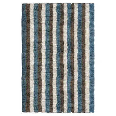 Pre-owned Layered Evelina Kroon Shaggy Wool Rug In Arable Land, By  - Scandinavian Design In Gray