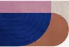 .layered Follow The Trace Doormat Blue 2'7" X 3'11"