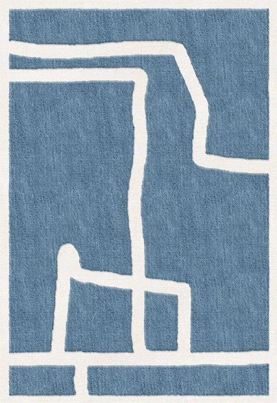 .layered Gotland Klint Cornflower Blue 9'10" X 13'1"