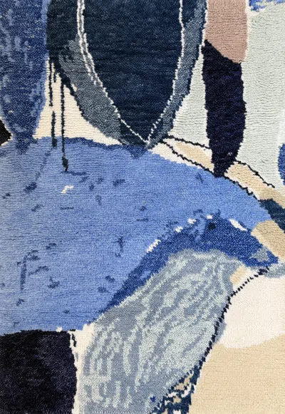 Layered Heather Chontos Blue Lake Sample 20" X 20"