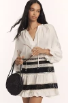 .layered Mixed Lace Tunic In White