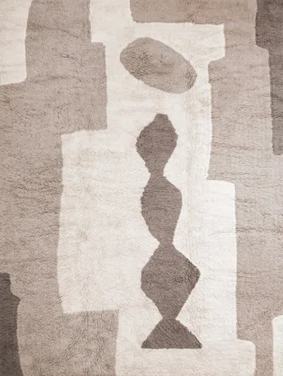 Layered Modern Oriental Bird In Space 5'11" X 8'10" In Brown