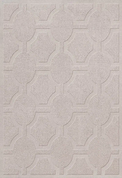 Layered Ovals Oatmeal 9'10" X 13'1" In Brown