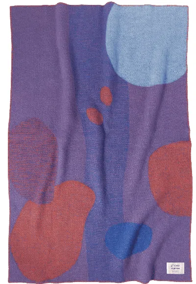 .layered Poppy Kalas Secret Garden Wool Blanket 4'3" X 6'7"
