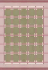 Layered Rollakan Ruth Spring Grass Sample 4" X 7" In Pink