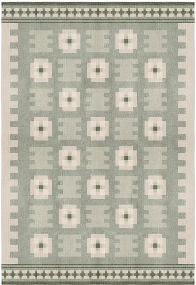 Layered Rollakan Selma Sage Sample 20" X 20" In Green