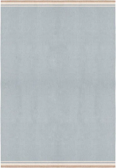 Layered Rollakan Solid Sky Blue 9'10" X 13'1"