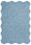 Layered Scallop Soft Blue 8'2" X 11'6"