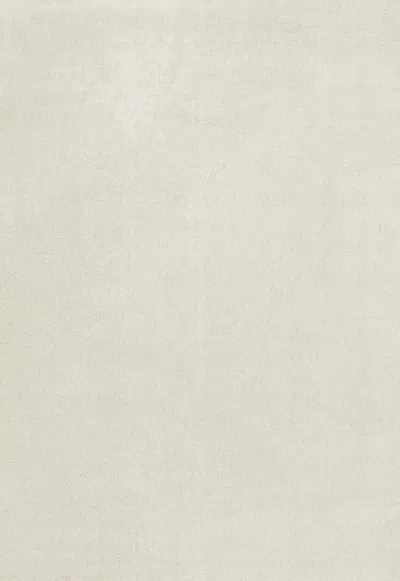 Layered Solid Wool Bone White Sample 4" X 7" In Neutral