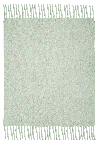 .layered Teklan Chunky Mohair Blanket Milky Green 4'7" X 6'7"