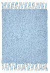 .layered Teklan Chunky Mohair Blanket Sky Blue 4'7" X 6'7"