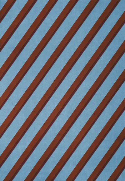 Layered Teklan Diagonal Sky Rug 5'11" X 8'10"