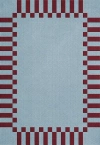 Layered Teklan Frame Mullberry Sky Sample 20" X 20" In Blue