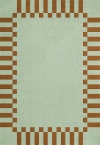 .layered Teklan Frame Pistachio Camel 6'7" X 9'10"