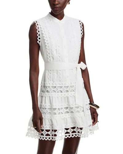 Layered With Love Aubrey Tie Front Shirtdress In White