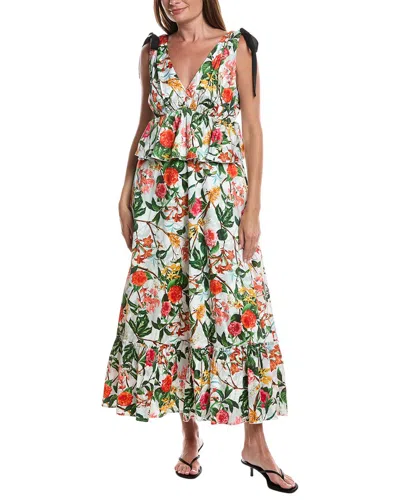Layered With Love Cecilia Printed Maxi Dress In White