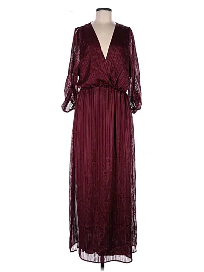 Layered With Love Cocktail Dress In Burgundy