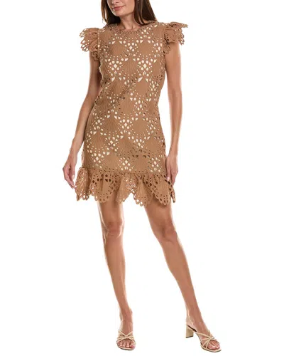 Layered With Love Embellished Mini Dress In Brown