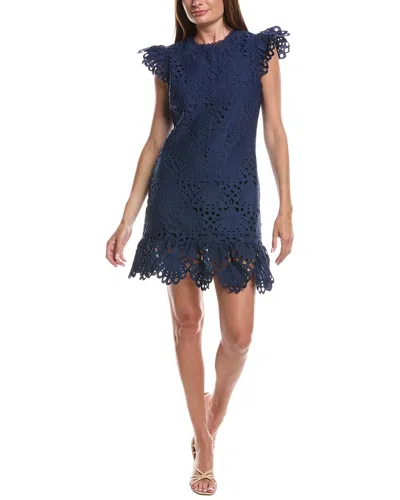 Layered With Love Embroidered Mini Dress In Black