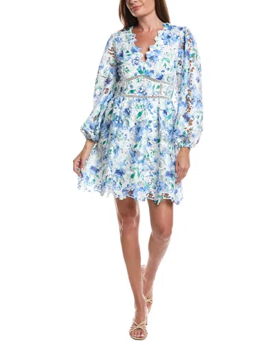 Layered With Love Embroidered Mini Dress In Multi