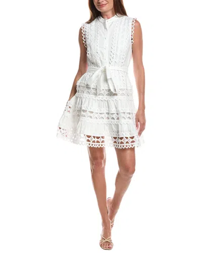 Layered With Love Aubrey Tie Front Shirtdress In White