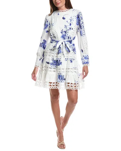 Layered With Love Eyelet Tiered Mini Dress In Multi