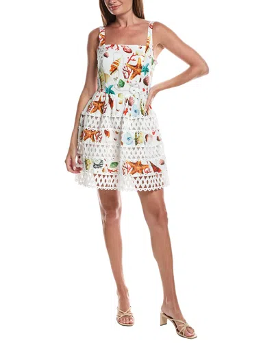 Layered With Love Giorgia Crochet Trim Mini Dress In Animal Print