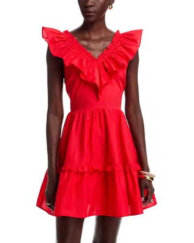 Layered With Love Lil Alessandra Ruffled Mini Dress In Red