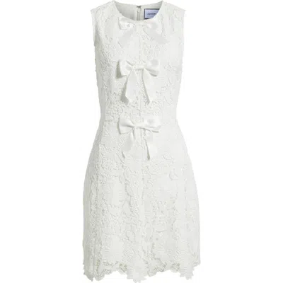 Layered With Love Lina Lace Bow Minidress In White