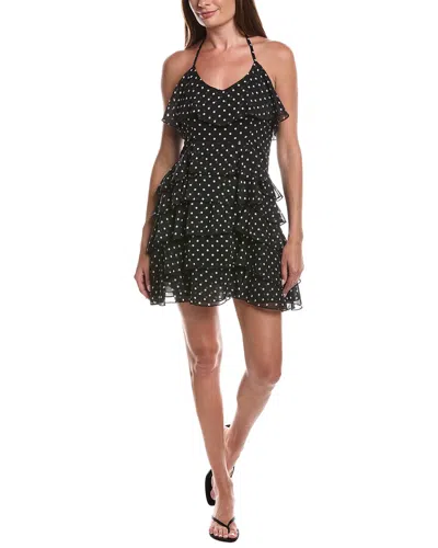 Layered With Love Ruffle Halter Neck Mini Dress In Animal Print