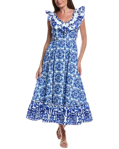 Layered With Love Sleeveless Maxi Dress In Blue