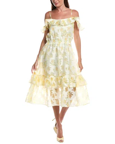 Layered With Love Sleeveless Midi Dress In Yellow