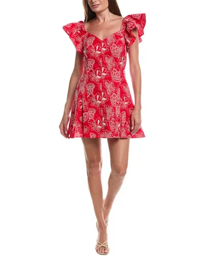 Layered With Love Trezza Gingham Mini Dress In Red