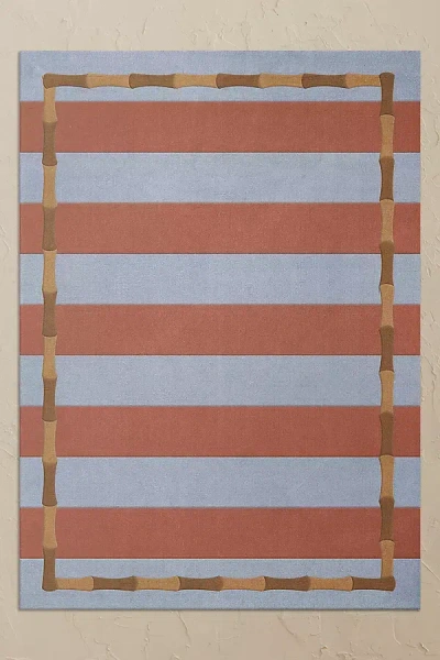 Layered X Alice Crawley Bamboo Stripe Wool Rug