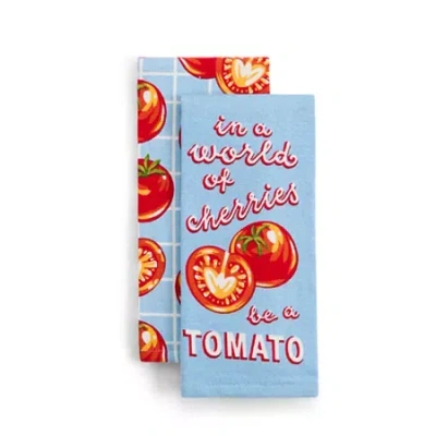 Layerings Be A Tomato 2-pc. Kitchen Towel Set In Multi