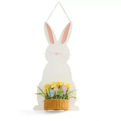 Layerings Bunny Easter Porch Sign In White