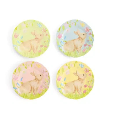 Layerings Easter Bunny 4-pc. Salad Plate In Multi