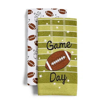 Layerings Game Day 2-pc. Kitchen Towel Set In Green
