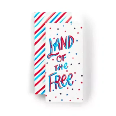 Layerings Land Of The Free 2-pc. Kitchen Towel Set In White