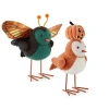 Layerings Moth And Pumpkin Set Of 2 Halloween Birds In Orange