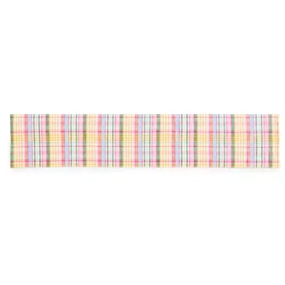 Layerings Plaid Table Runner In Multi