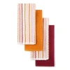 Layerings Stripe Waffle 4-pc. Kitchen Towel Set In Multi
