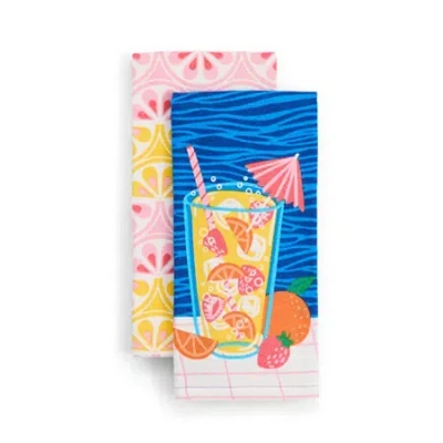 Layerings Summer Drinks 2-pc. Kitchen Towel Set In Multi