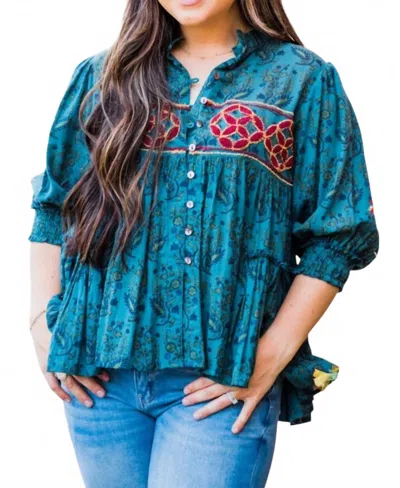 Layerz Clothing Bertie Layerz Top In Green