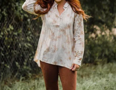 Layerz Clothing Brenda Top In Light Brown