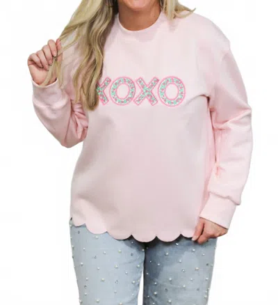 Layerz Clothing Charlotte Long Sleeve Sweater In Pink