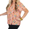 Layerz Clothing Christmas Basic Tee In Pink Christmas In Multi