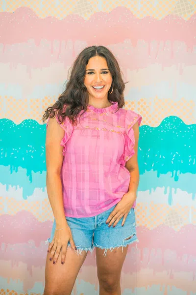 Layerz Clothing Dylan Sleeveless Top In Pink