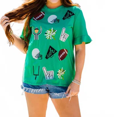 Layerz Clothing Friday Night Lights Tee In Green
