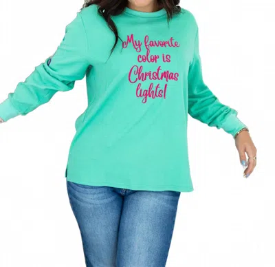 Layerz Clothing Griswold Crewneck Sweater In Green